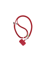 Universeel Telefoonkoord Rood &ndash; Verstelbaar met Bevestigingsplaatje