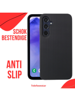 Samsung Galaxy S25 Edge Hoesje Zwart Schokbestendige Anti Slip Backcover
