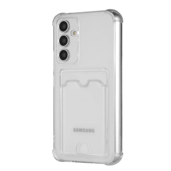 Samsung Hoesje met Pasjeshouder – Transparant & Verstevigd
