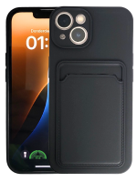 iPhone Hoesje met Pasjeshouder Zwart