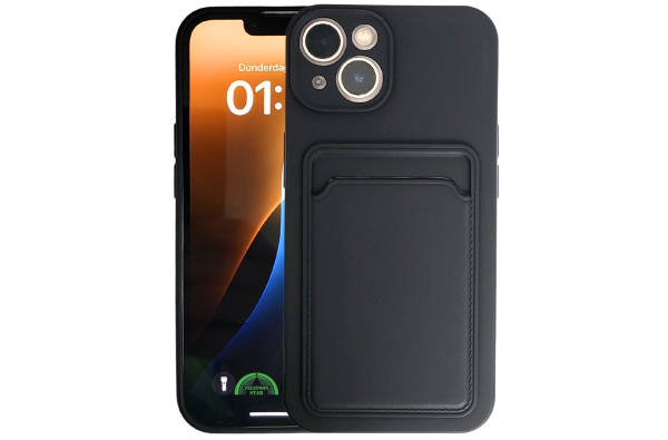 iPhone Hoesje met Pasjeshouder Zwart