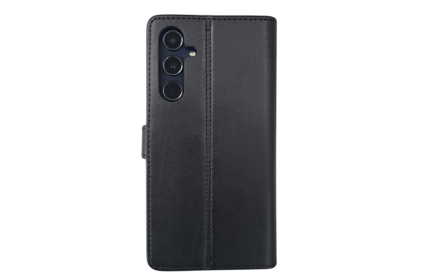 Bookcase Hoesje Samsung Galaxy – Zwart Leerlook met Pasjeshouder