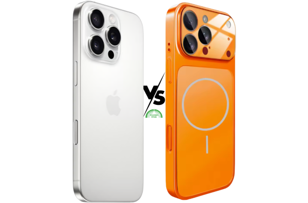 iPhone 15 Pro naar iPhone 17 Pro Oranje Transformer Flex Case