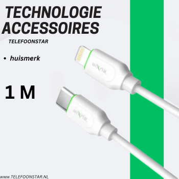 USB-C naar Lightning Kabel – Geschikt voor iPhone & iPad – Snel Opladen – Stevig & Flexibel