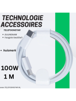 USB-C naar USB-C Kabel &ndash; 100W Power Delivery &ndash; Gevlochten Nylon &ndash; Ultra Stevig & Snel &ndash; 1 Meter