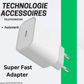 USB-C Oplader Wit - Snel lader - 25W - Universeel