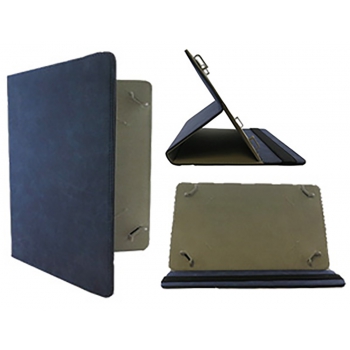 Universeel tablet leren bookcase 8-11 inch in Donker Blauw