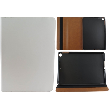 iPad 9,7 inch 2017 Premium Hoesje Origineel 100% Leer Wit