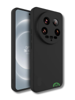 Hoesje Xiaomi 14 Ultra &ndash; Zwart Siliconen Softcase met Camera Bescherming