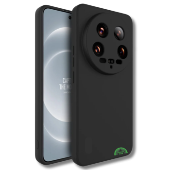 Hoesje Xiaomi 14 Ultra &ndash; Zwart Siliconen Softcase met Camera Bescherming
