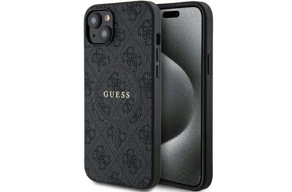 iPhone 15 MagSafe Hoesje | Guess Hoesje | Zwart