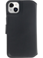 iPhone 15 Pro 2 in 1 Hoesje | 100% Leer | Minimalistisch | Zwart