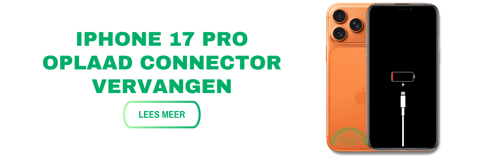 iPhone 17 Pro oplaadconnector reparatie Telefoonstar