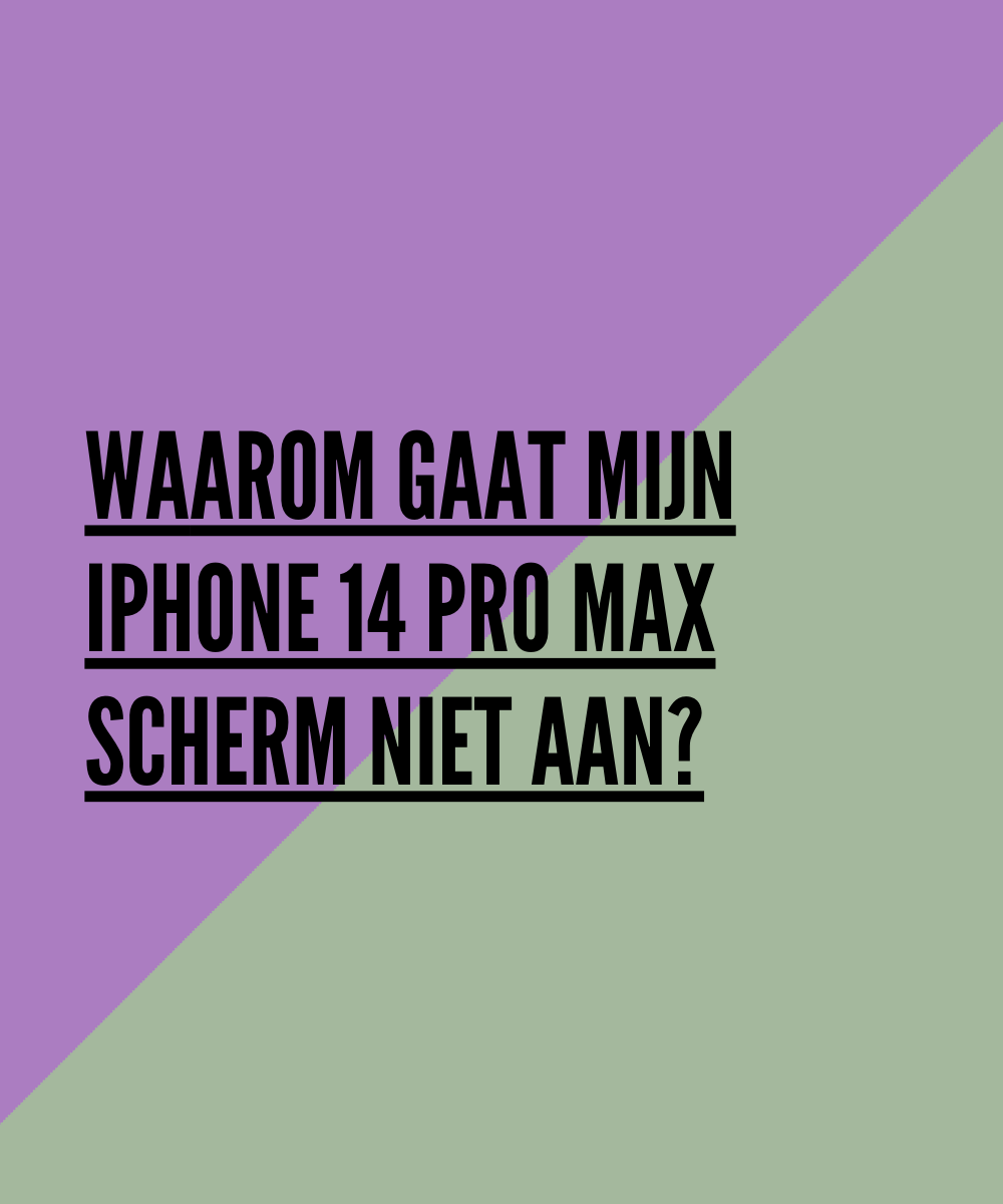 Waarom gaat mijn iPhone 14 scherm niet aan?