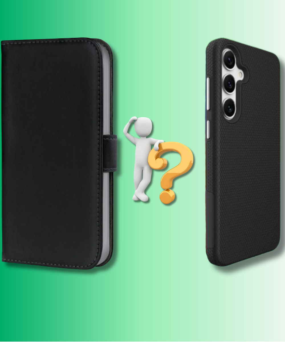 Dun hoesje of bookcase? Wat is de beste keuze